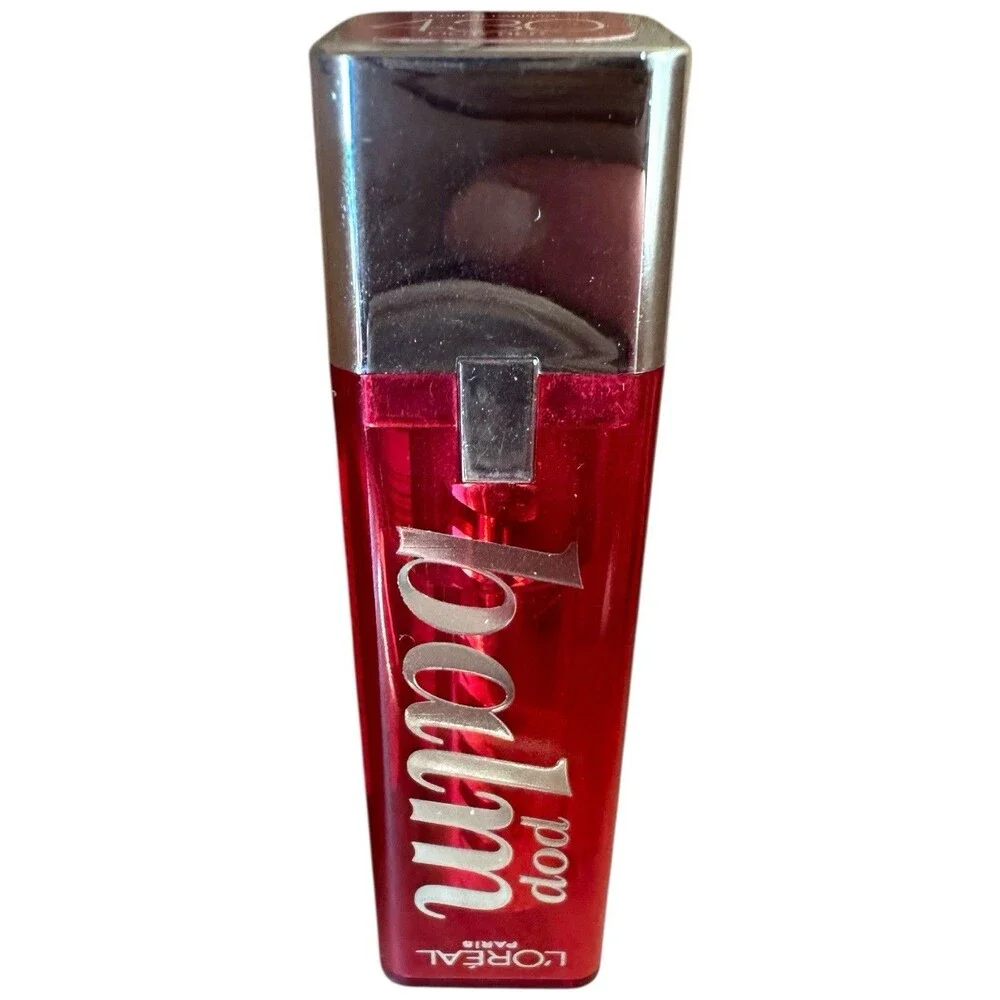 L'Oreal Colour Riche Pop Balm Lipstick Fiery Red 430- Discontinued NOS Y2k Glam
